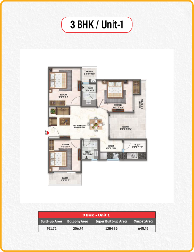 3BHK Unit1